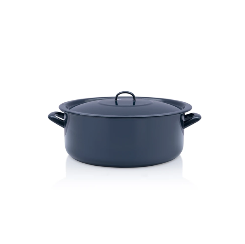 Metalac Classic zománcozott lapos lábas fedővel 36 cm, 15 L (355985)