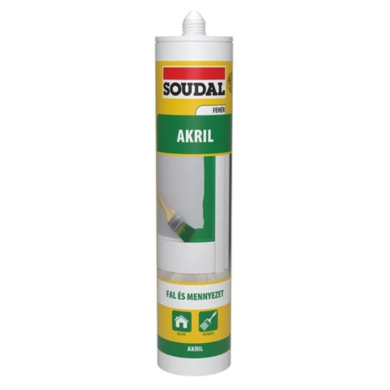 SOUDAL akril tömítő 280 ml, fehér (8912969)