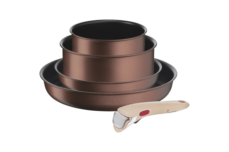 Tefal Ingenio Eco Respect 5 darabos főzőedénykészlet, barna (L7609153)