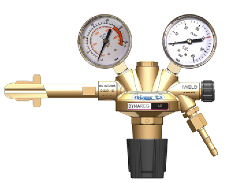 Iweld Dynareg levegő palack nyomáscsökkentő 230/40 bar, 2 manométerrel