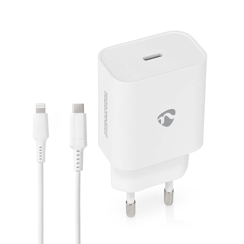Nedis fali töltő, gyors töltés, 20W, USB-C (WCPDL20W112WT)
