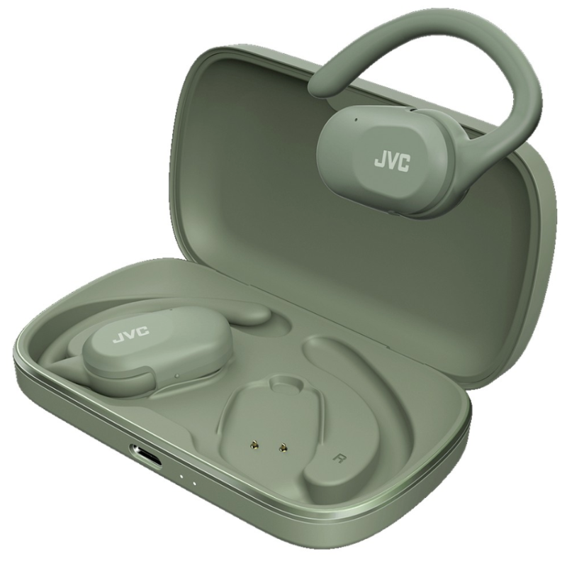 JVC HA-NP40T-G-U True Wireless Nearphones ? open-ear fülhallgató, zöld (15351)