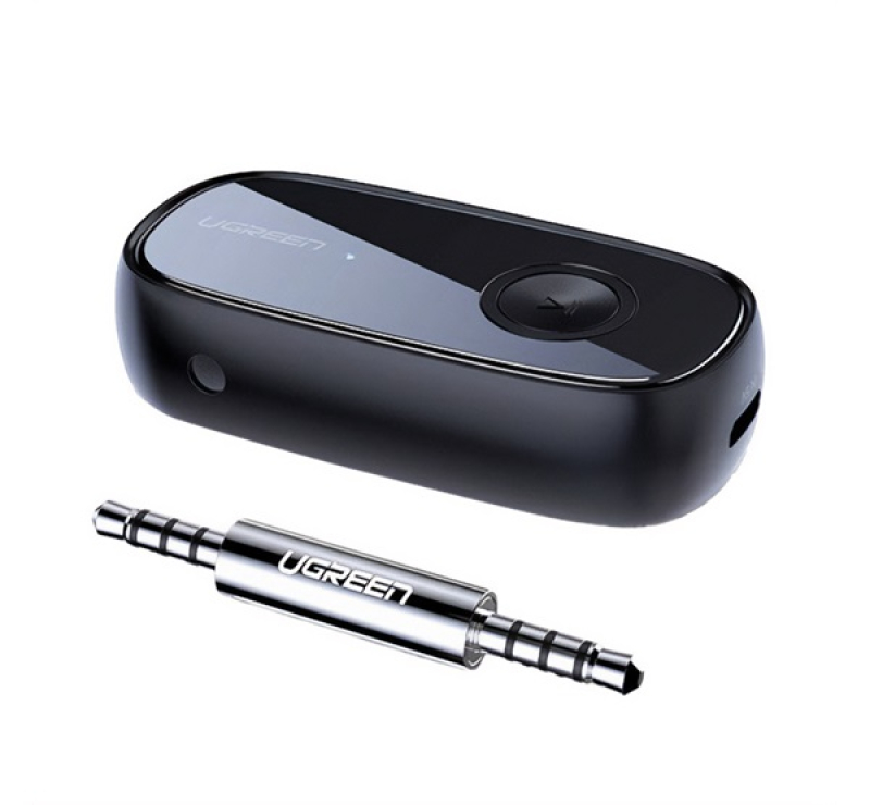 Ugreen bluetooth audió adapter (v5.0, 3.5mm jack, AUX) FEKETE