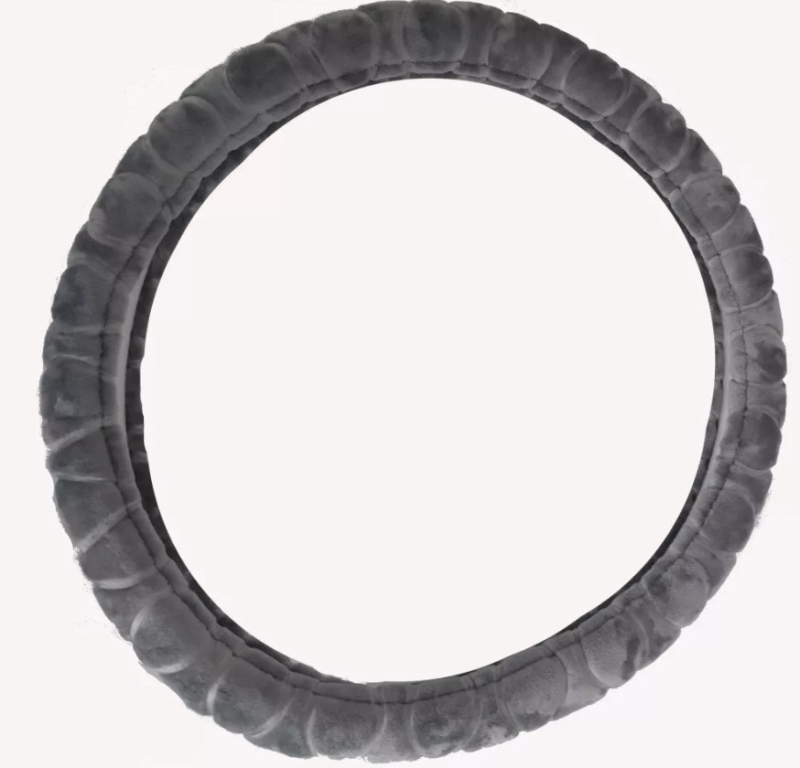 Szürke plüss kormányvédő 38 cm KV-HL2185G (2185G)