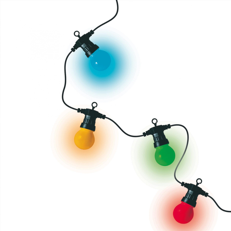 Home LED-es gömb fényfüzér, színes (LPL 30/M)