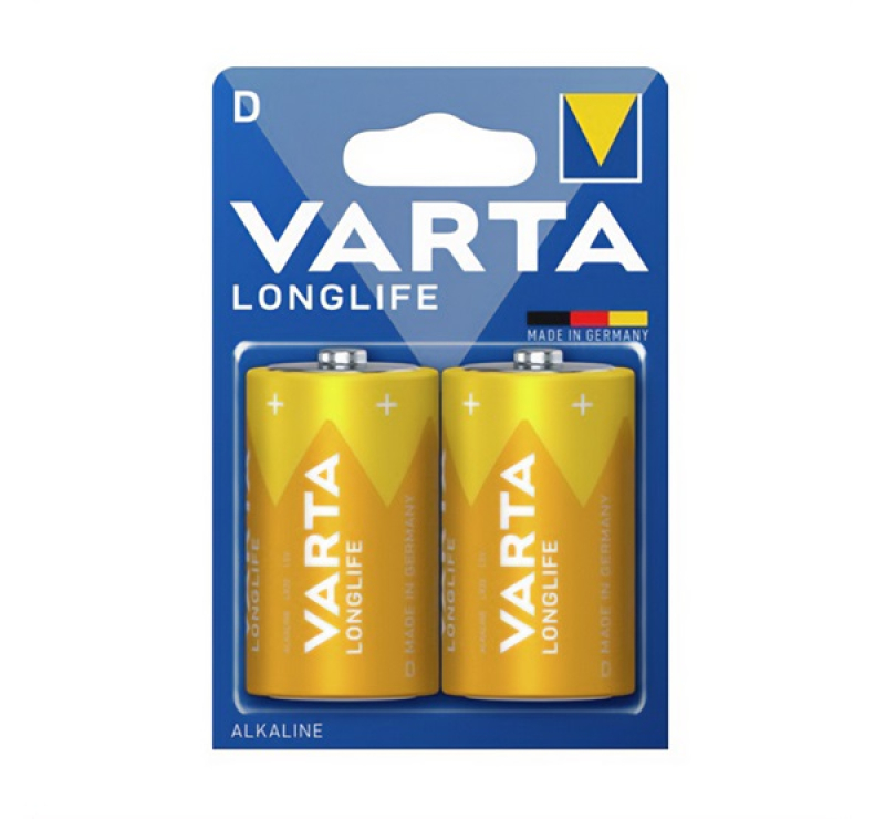 Varta LONGLIFE tartós elem (D, LR20, 1.5V, alkáli) 2db/csomag