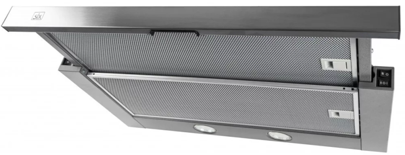 SLX STCS 60 X beépíthető teleszkópos páraelszívó, inox