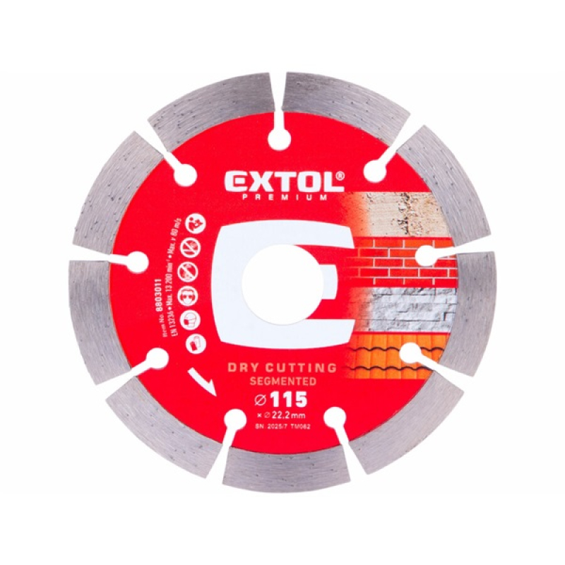 Extol Premium gyémántvágó szegmenses 115×22,2×1,8mm (8803011)