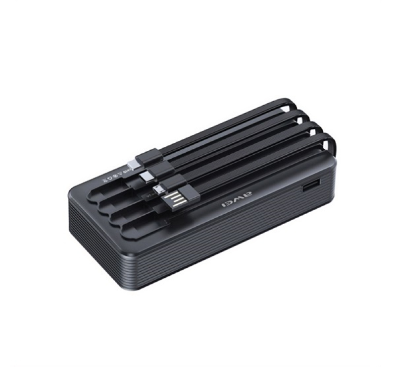 Awei vésztöltő Type-C aljzat (20000mAh, 22.5W, PD gyorstöltő, LED + beépített 2 Type-C/microUSB/ligh
