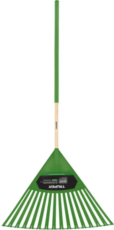 TRUPER TruTough CR-30-CO műanyag kerti lombseprű gumírozott markolattal (T35353)