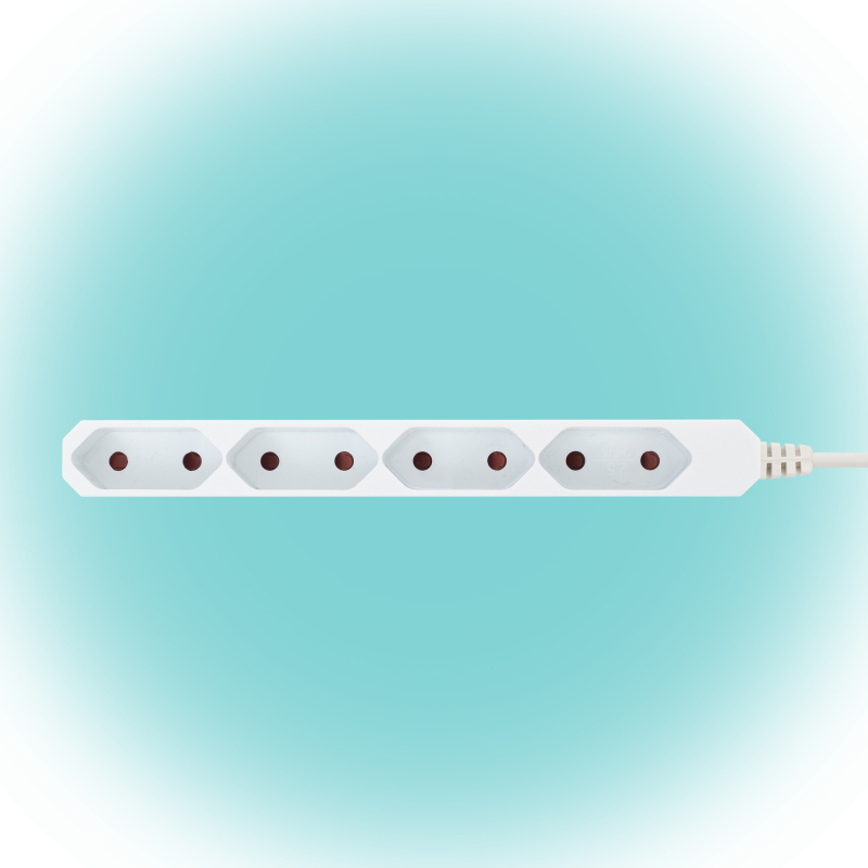 Home Hálózati elosztó, 3 m (NV 4E-3/WH)