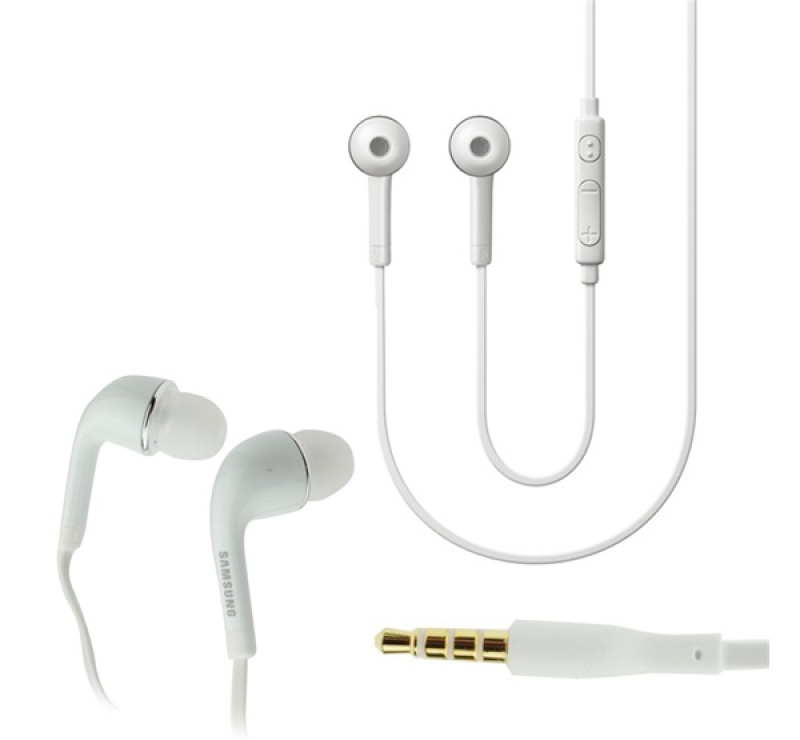 SAMSUNG fülhallgató SZTEREO (3.5mm jack, felvevő gomb, hangerő szabályzó, EO-EG900) FEHÉREO-EG900BWE