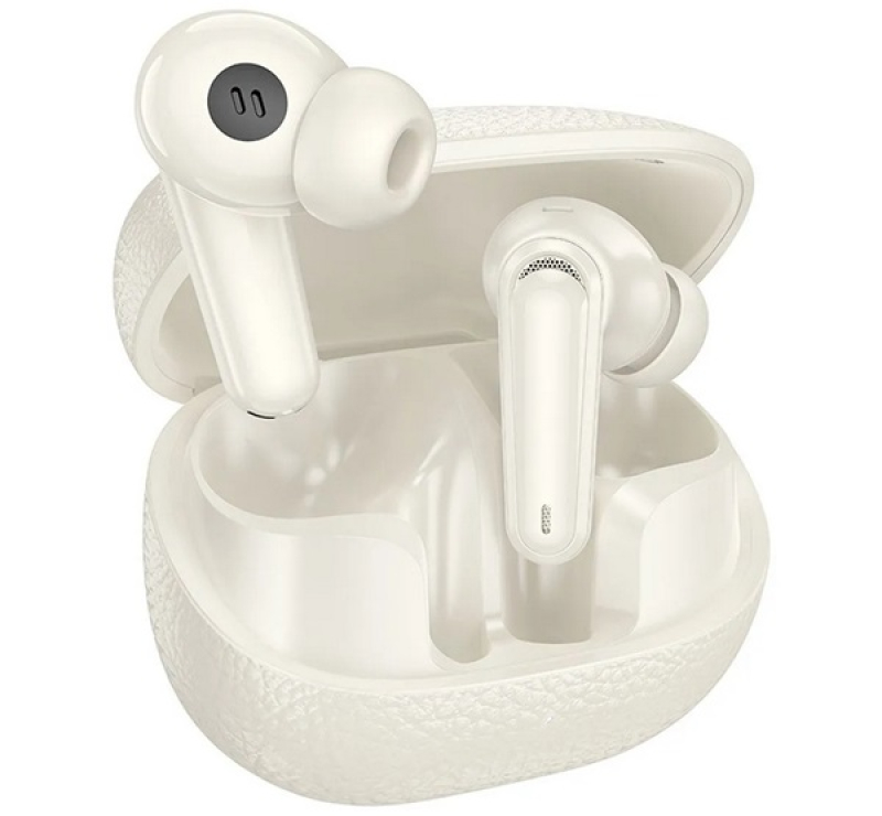 HOCO EQ23 bluetooth fülhallgató SZTEREO (v5.4, TWS, mikrofon + töltőtok) KRÉMEQ23_W