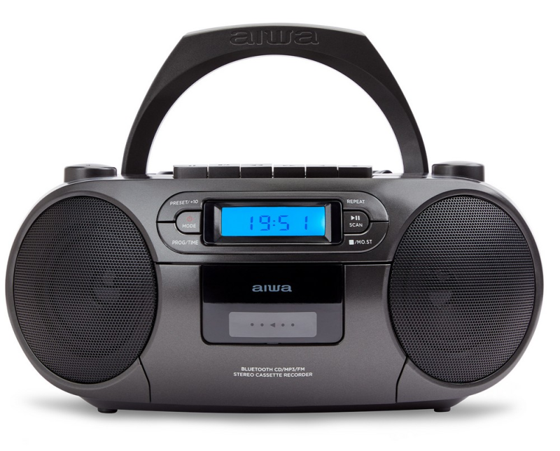 Aiwa RC-250BK hordozható retro boombox, fekete (15562)