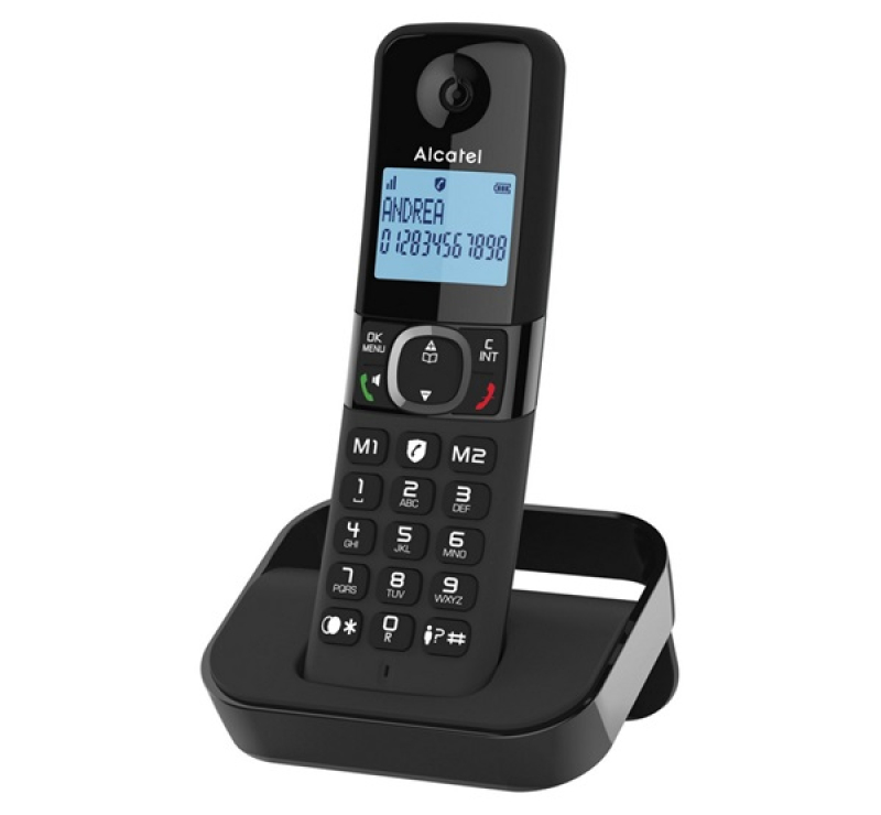 Alcatel F860 telefon készülék (vezeték nélküli, kijelző, DECT) FEKETEF860_B