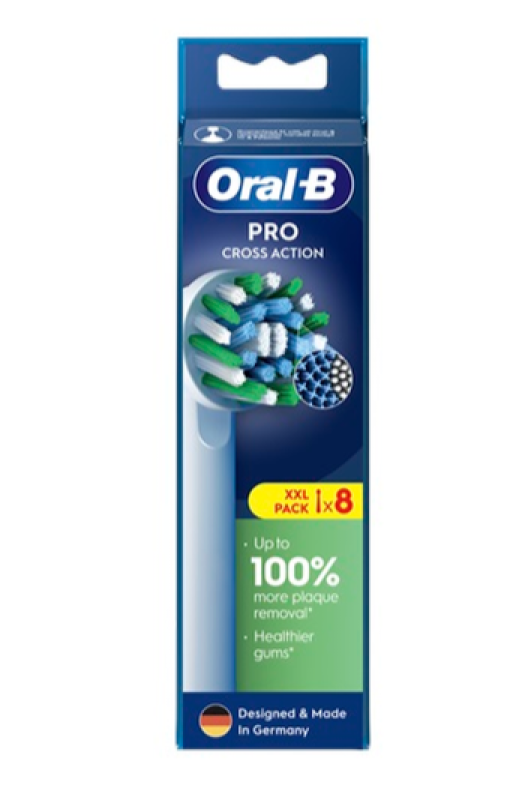 Oral-B Cross Action fogkefefej, 8 db (10PO010443)