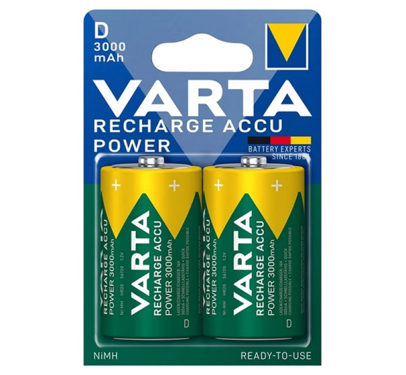 Varta POWER tartós elem (D/góliát, R20, 1.2V, nikkel-metál-hidrid) 2db/csomag