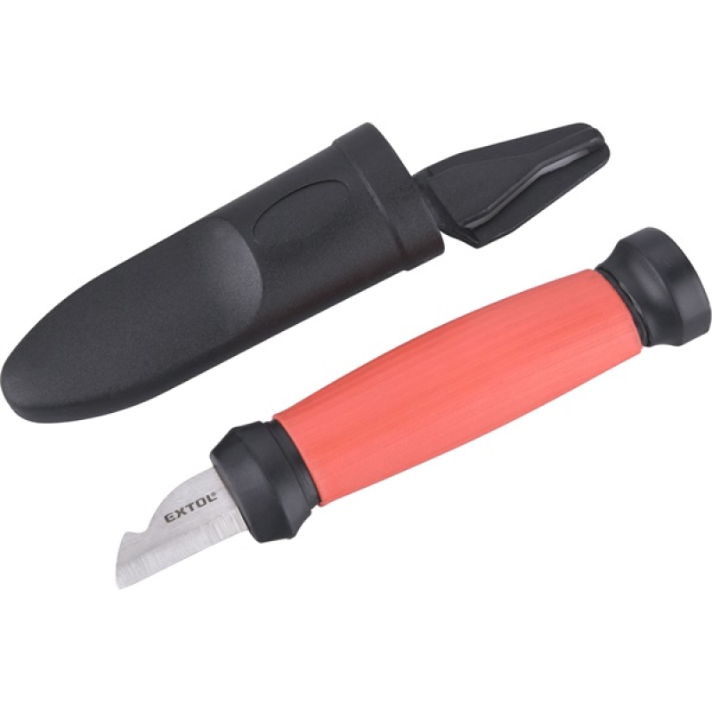 Extol Premium kábelvágó/blankoló kés, 4Cr14 acél, penge hossz: 35 mm, teljes hossz: 155 mm (8831101)