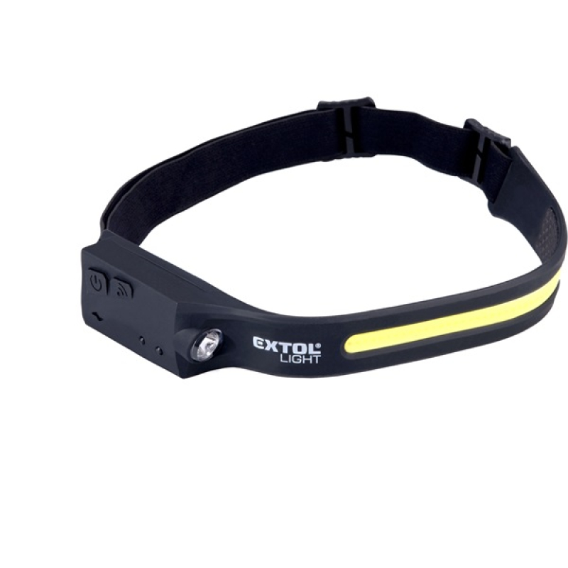 Extol Light LED fejlámpa,COB+ XPE, 4+1 funkció, tölthető akkuval (43186)