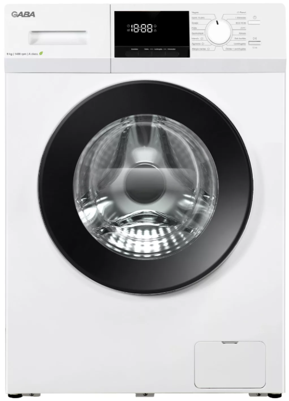 Gaba GTW-914A elöltöltős mosógép 9kg