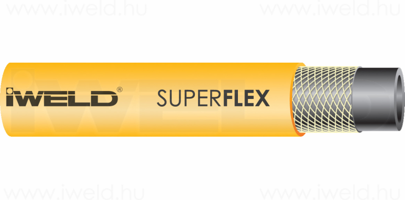 Iweld superflex PB tömlő 1 méter;  12,5x3,5 mm