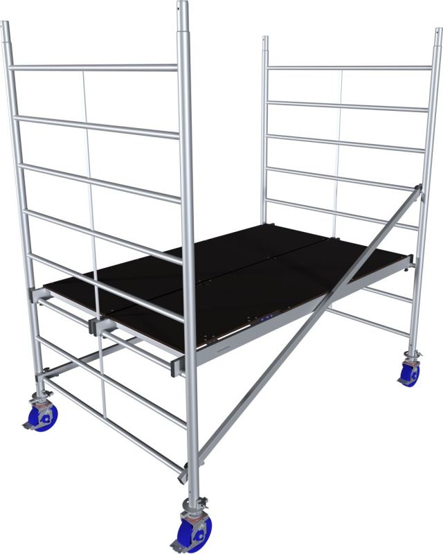 Krause Monto ProTec XXL System széles alumínium gurulóállvány, 2,9 m (945105)