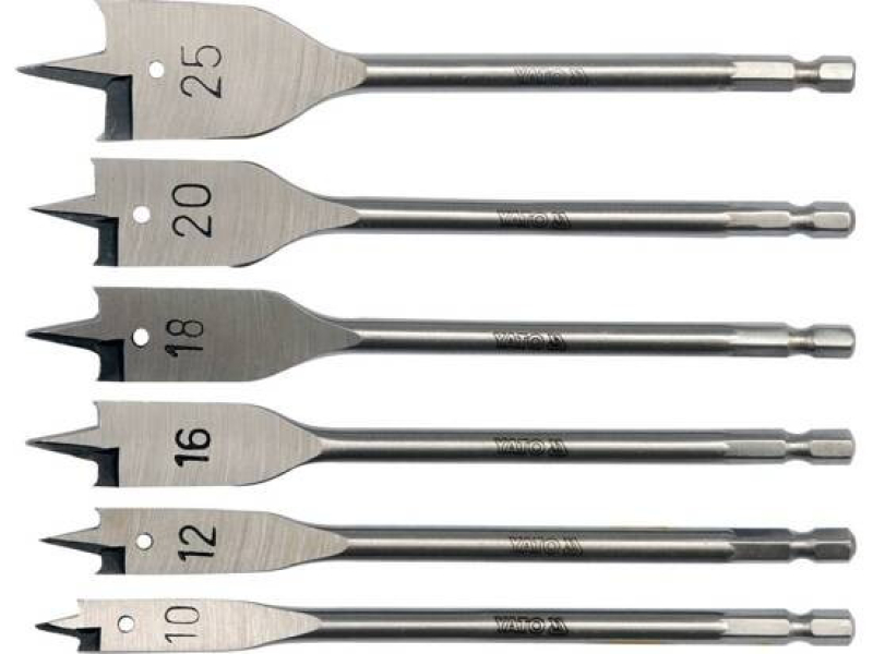 Yato homlokmarós fafúró készlet 6db-os (YAT-3258)