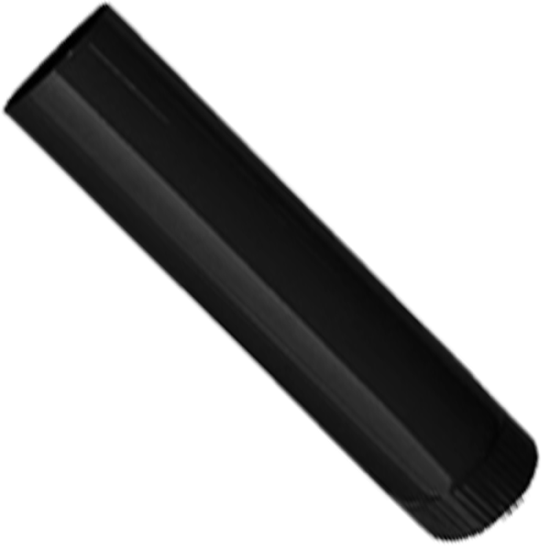 Füstcső 500 mm fekete fi 150 mm (13673)