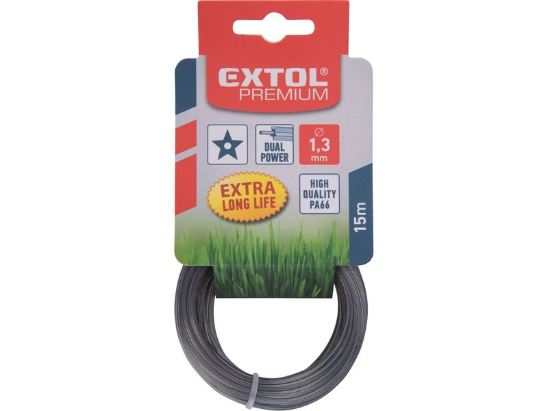 Extol Premium damil szegélynyíró géphez 2,7 mm, csillag keresztmetszetű, 15m (8870926)