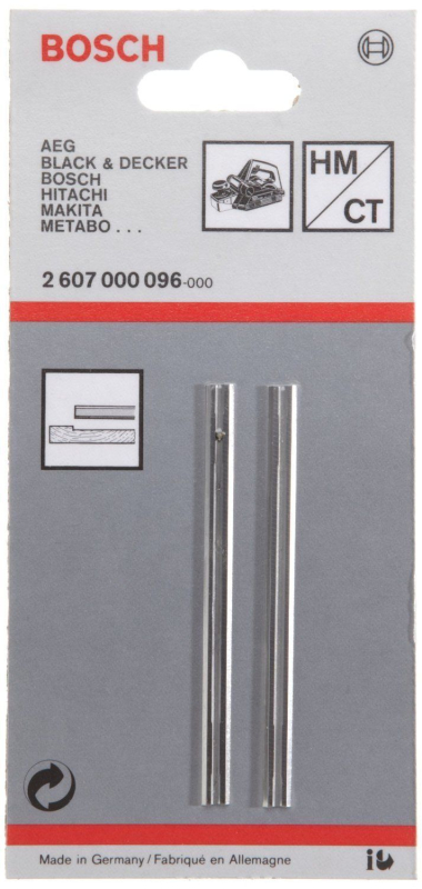 Bosch egyenes gyalukések, keményfém, 35° (2607000096)