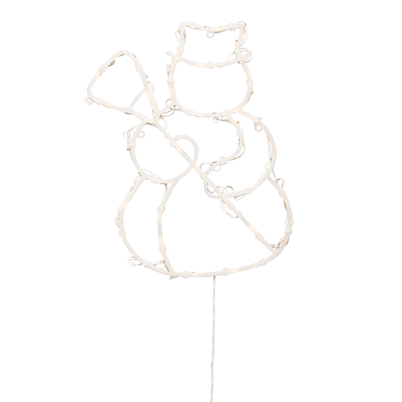 Home hóember ablakdísz, meleg fehér LED, beltéri (KID507BWW)