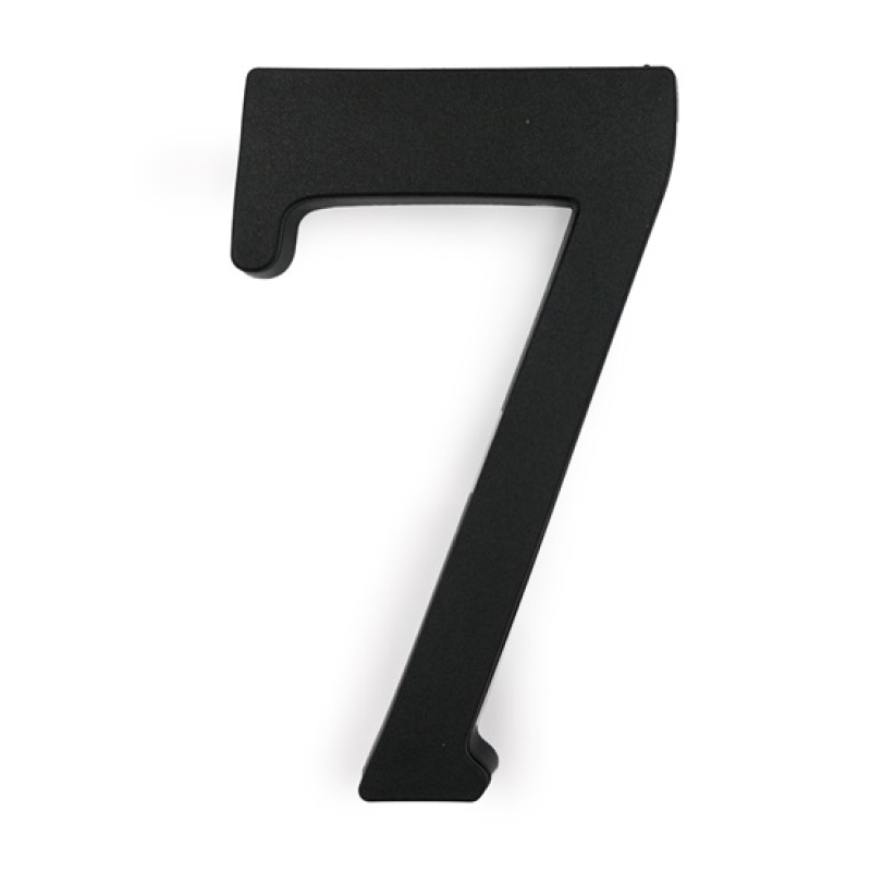 Műanyag házszám 19 cm, matt fekete 