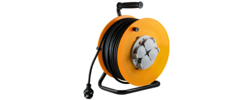 Home kábeldob, 25 m vezetékkel (HJR 10-25/1,0)