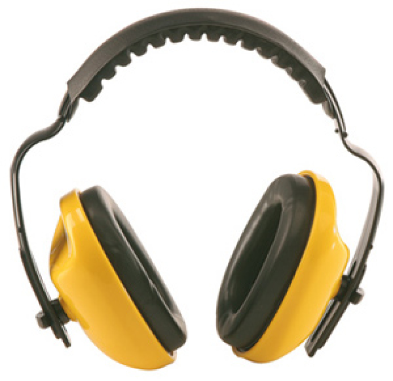 Earline MAX 400 sárga fültok párnázott fejpánttal (31040)