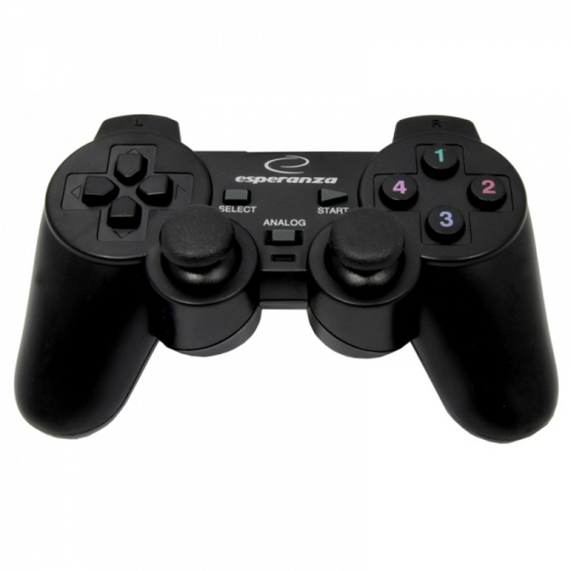 Esperanza Corsair EG106 vibrációs gamepad PS2/PS3/PC, USB, fekete
