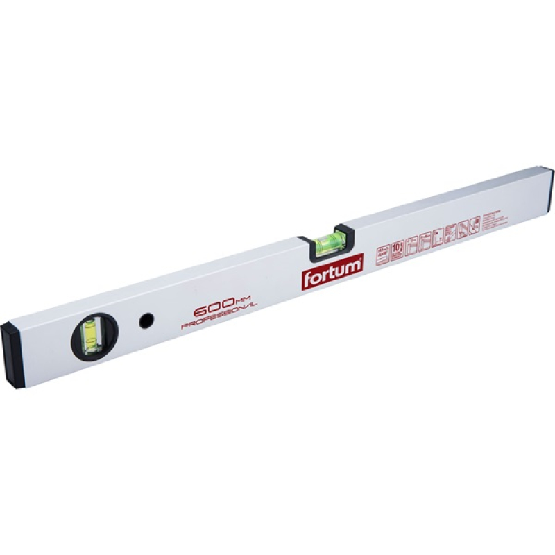 Fortum Vízmérték 0,5mm/m pontos ( alu.), elektronikusan kalibrált libella FORTUM; 2000mm (4783590)