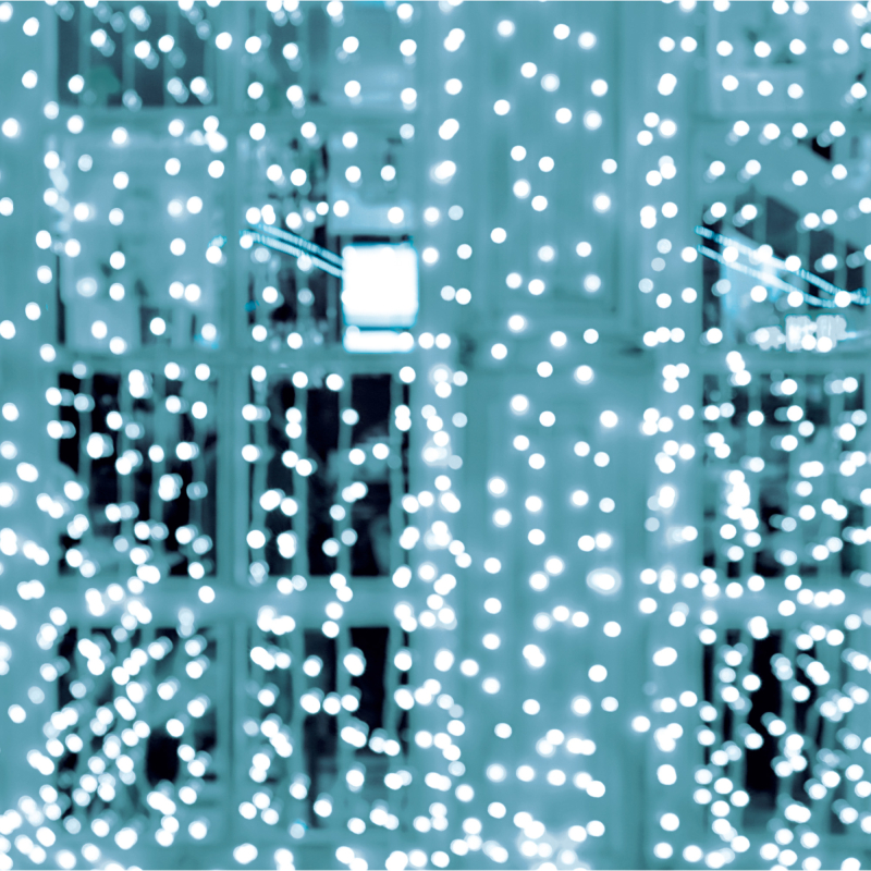 Home LED-es fényfüggöny 2x2m, hidegfehér (KAF200DWH)