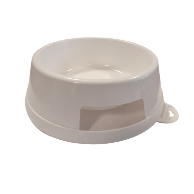 Macska- és kutya tál gumi lábakkal (226 fehér)