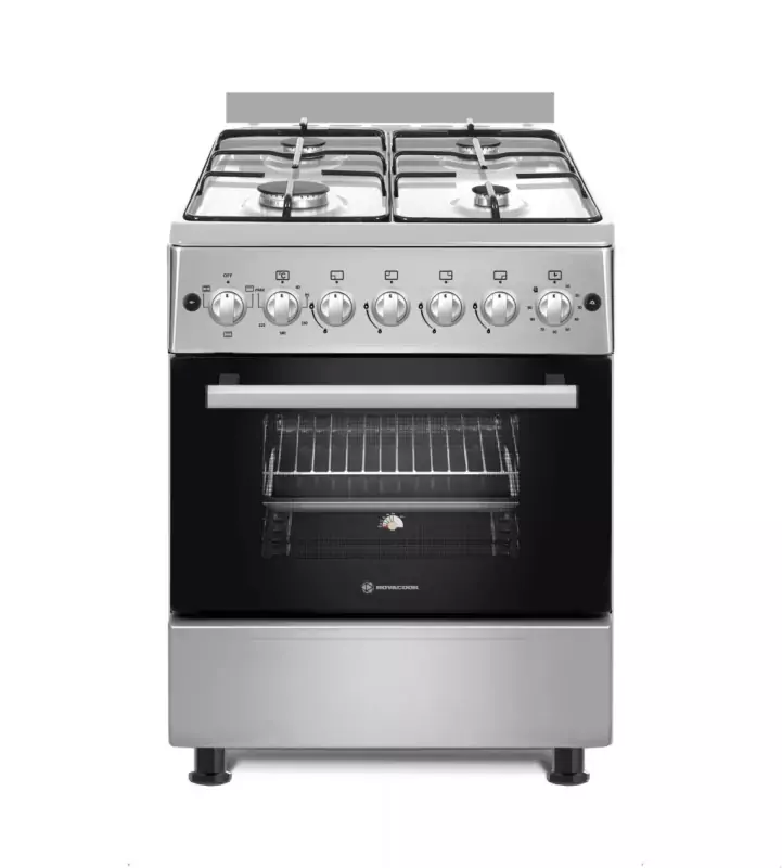 NOVACOOK F6B40 Kombinált tűzhely 57x58 inox (F6B40EF INOX)