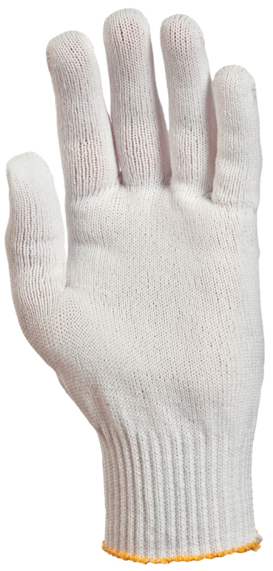Kötött vékony fehér poliamid kesztyű  8-as méretben (GAN4408)