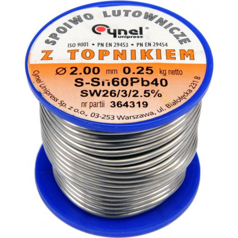 Forrasztó ón 2,0mm/250g (TOY-76819)