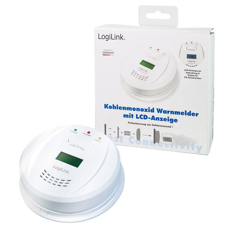 Logilink szén-monoxid érzékelő LCD-vel (SCO111)