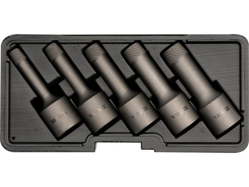 Yato törtcsavar kiszedő készlet 5 részes, 1/2