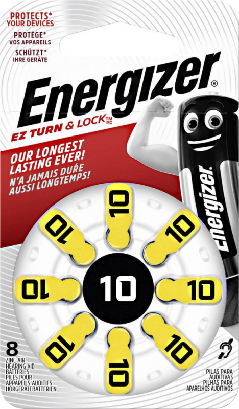 Energizer Zinc Air 10 elem hallókészülékhez 8db/csomag (NZSHZ01)