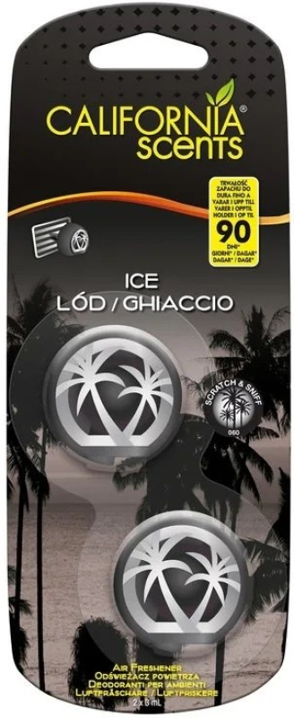 California Scents Ice autóillatosító 2db/csomag (UCSM08)