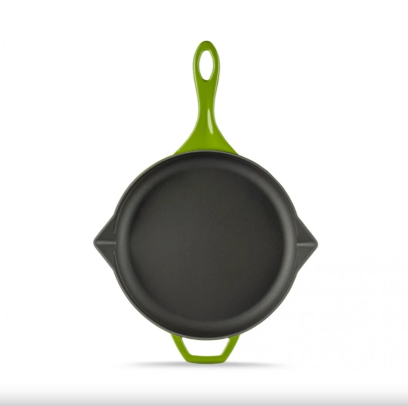 Hósse zománcozott öntöttvas kerek sütőserpenyő 28cm, zöld (HOS-KIEG-014)