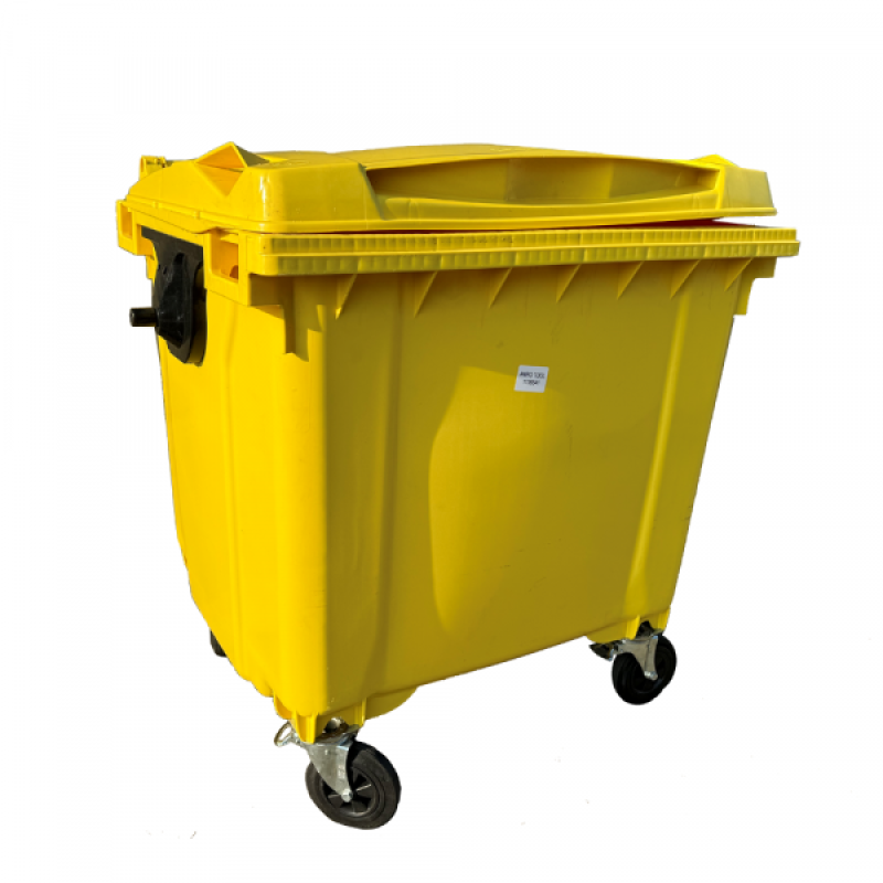 Szemetes konténer 1100 L sárga színben (16541)