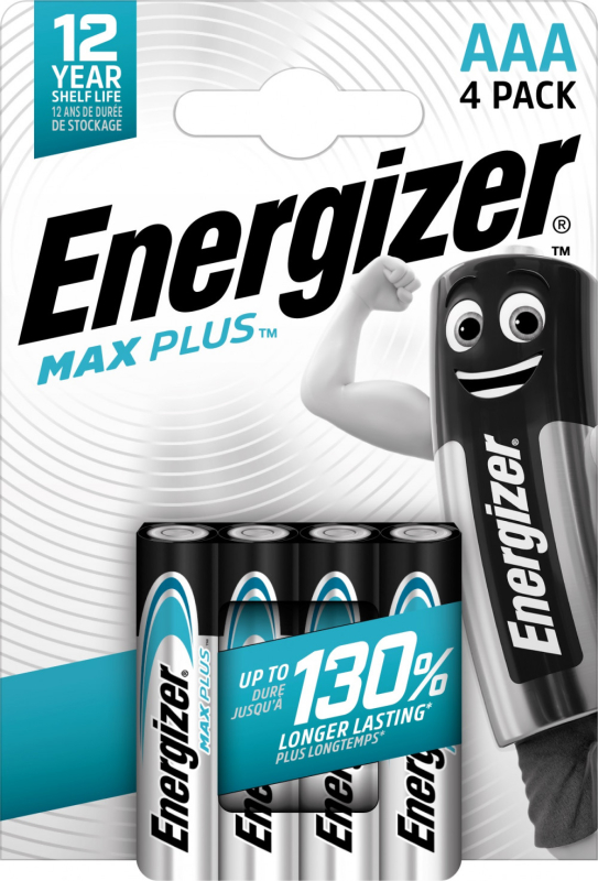 Energizer Max Plus mikroelem AAA 4db/csomag (NZAXP6O5)