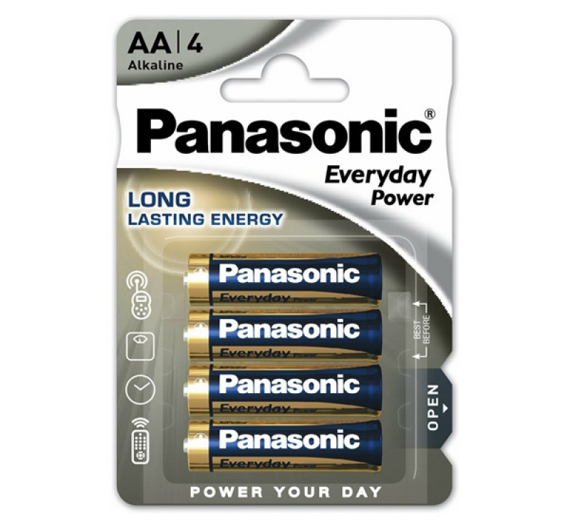 Panasonic EVERYDAY POWER szupertartós elem (AA, LR6EPS, 1.5V, alkáli) 4db/csomag