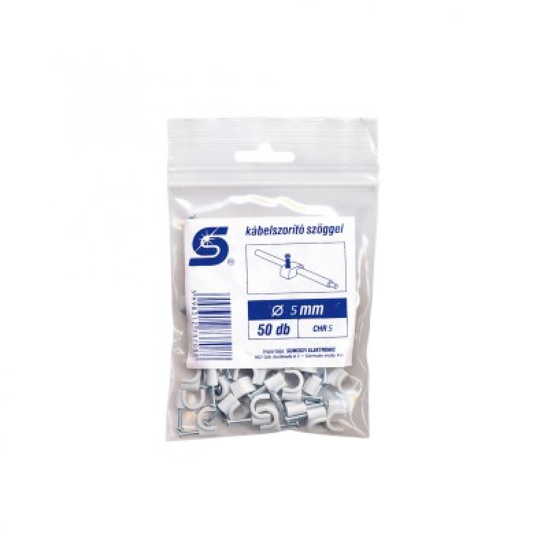 Kábelbilincs szöggel, 5 mm (CHR 5)